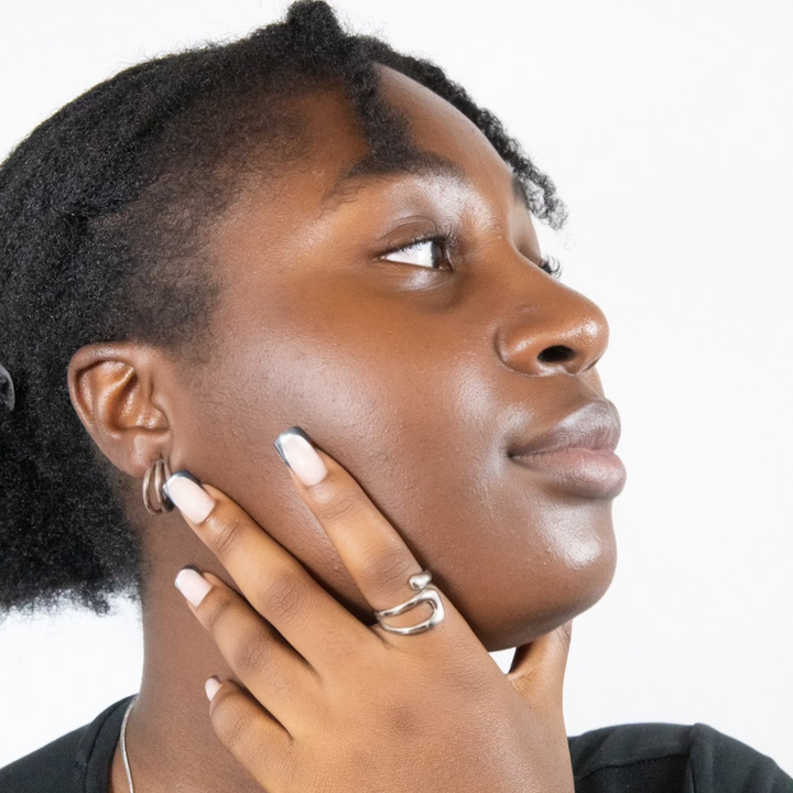 A one sized statement ring. The wrap ring is available in recycled gold or recycled silver. The perfect gift.