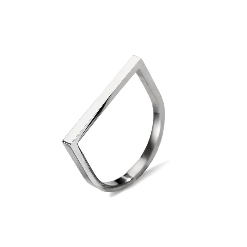 A small delicate minimalist ring made from recycled silver or gold. The perfect gift. Sustainably made.