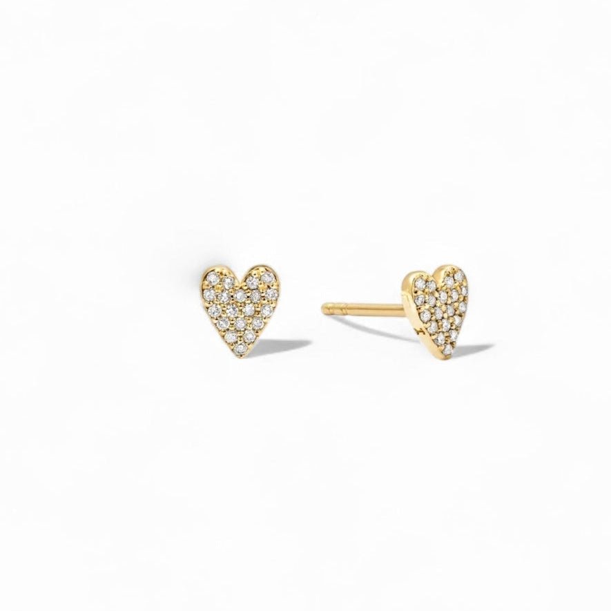 Tiny Heart Studs