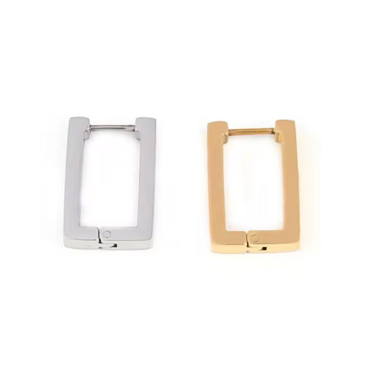 <span>Boucles D'Oreilles Rectangulaires</span><span> </span><br>