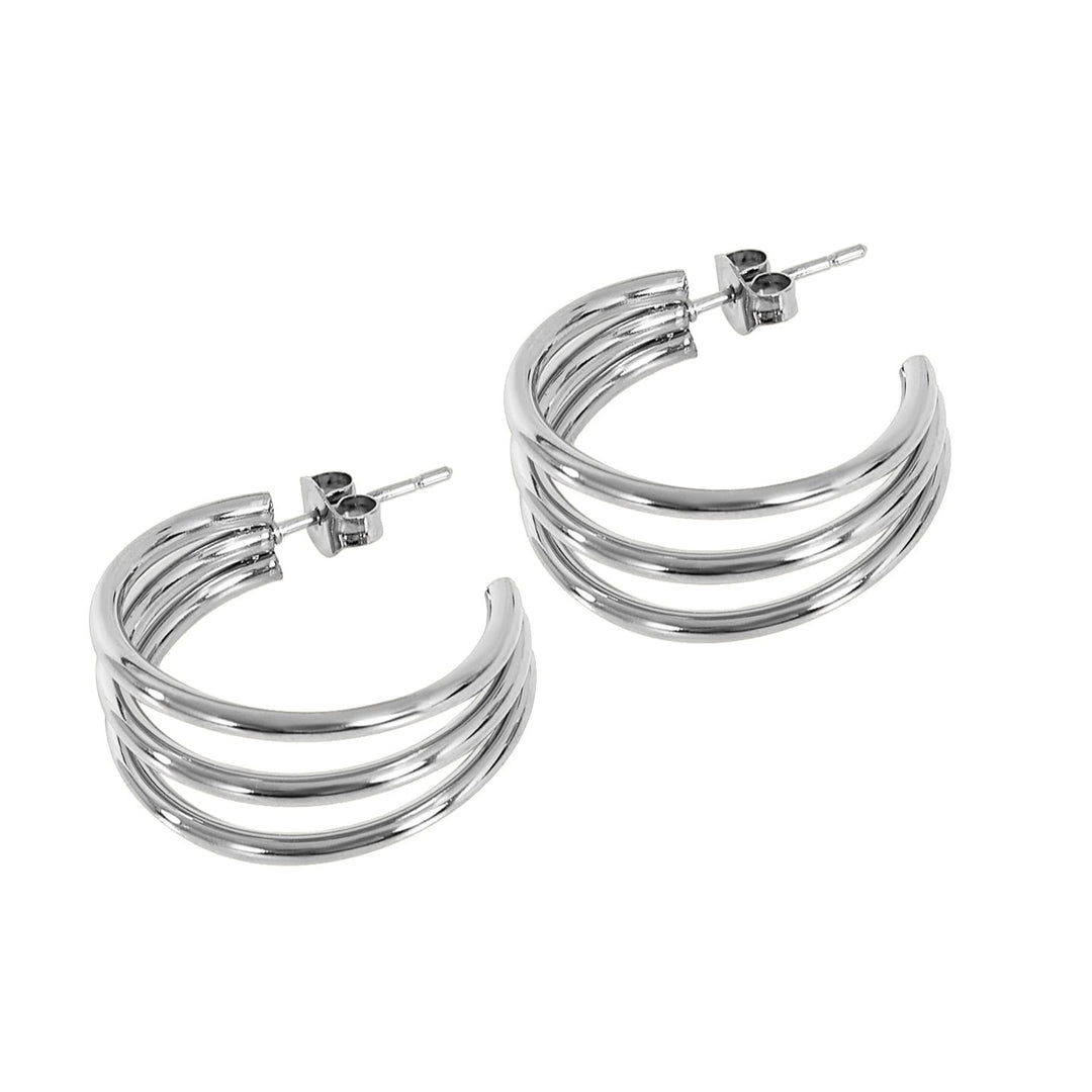 <span>Boucles D'Oreilles Créoles Triples</span>