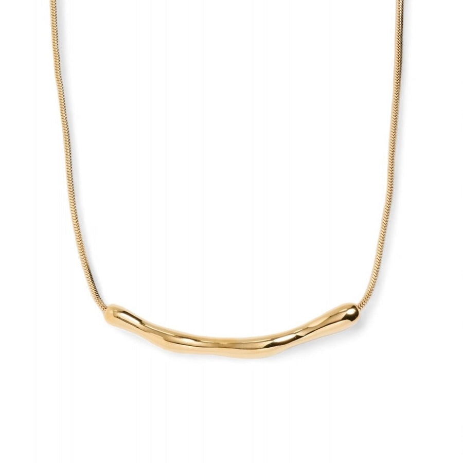 A bamboo design statement necklace made from recycled gold or recycled silver. The prefect gift for a wow factor.