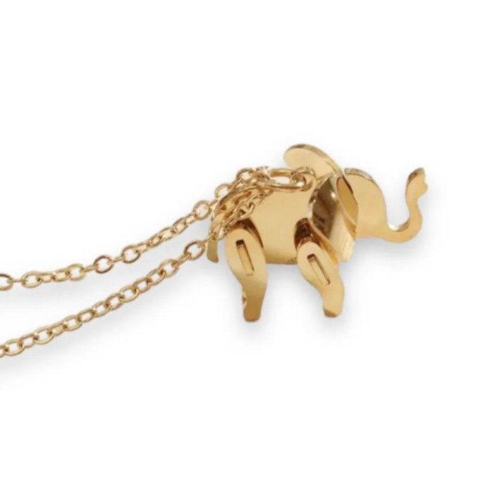 A cute elephant pendant on a silver or gold chain. The perfect gift for an elephant lover.Made from recycled gold or silver.